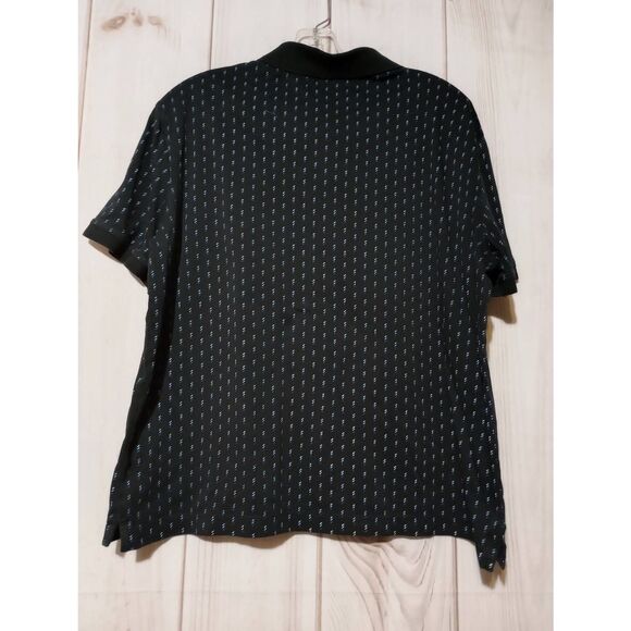 Banana Republic Polo Men's Large Luxe Touch Black Blue - Picture 2 of 7